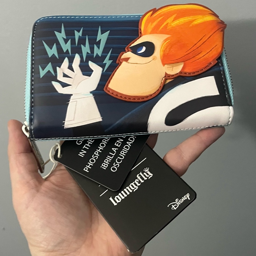 Loungefly Disney Pixar Moments Incredibles Syndrome Zip Around Wallet NWT
